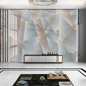 Abstract Geometric Pastel Wallpaper Mural, Custom Sizes Available Wall Murals Maughon's 