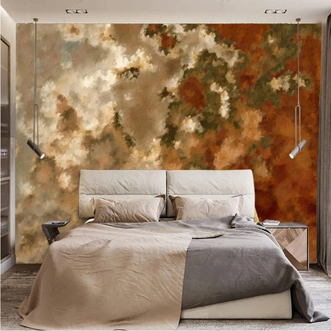 Image of Abstract in Browns/Greens/Tans Background Wallpaper Mural, Custom Sizes Available Wall Murals Maughon's 