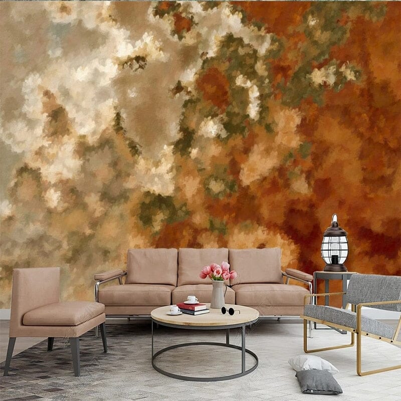 Abstract in Browns/Greens/Tans Background Wallpaper Mural, Custom Sizes Available Wall Murals Maughon's 