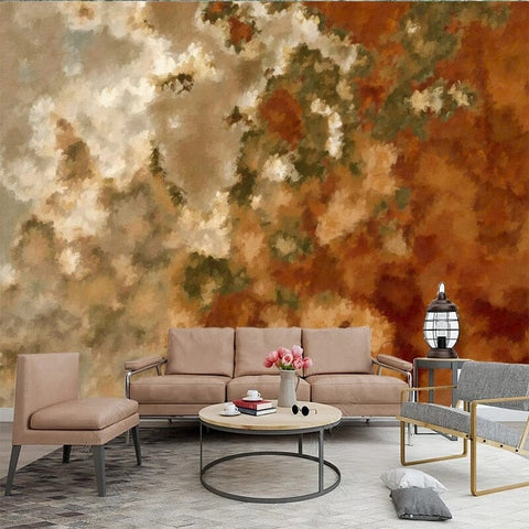 Image of Abstract in Browns/Greens/Tans Background Wallpaper Mural, Custom Sizes Available Wall Murals Maughon's 