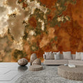 Abstract in Browns/Greens/Tans Background Wallpaper Mural, Custom Sizes Available Wall Murals Maughon's Waterproof Canvas 