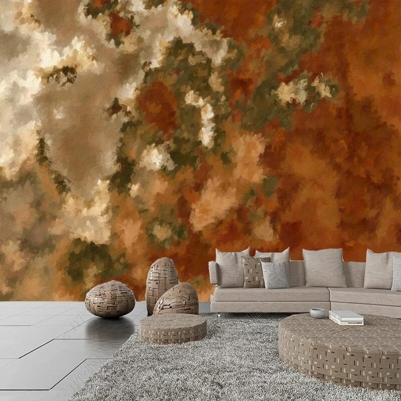 Abstract in Browns/Greens/Tans Background Wallpaper Mural, Custom Sizes Available Wall Murals Maughon's Waterproof Canvas 