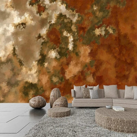 Image of Abstract in Browns/Greens/Tans Background Wallpaper Mural, Custom Sizes Available Wall Murals Maughon's Waterproof Canvas 