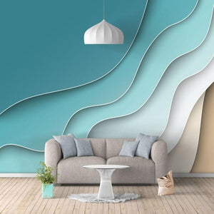 Abstract Line Geometric Pattern Wallpaper Mural, Custom Sizes Available Household-Wallpaper Maughon's 