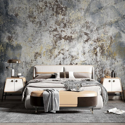 Image of Abstract Mottled Cement Wallpaper Mural, Custom Sizes Available Wall Murals Maughon's 