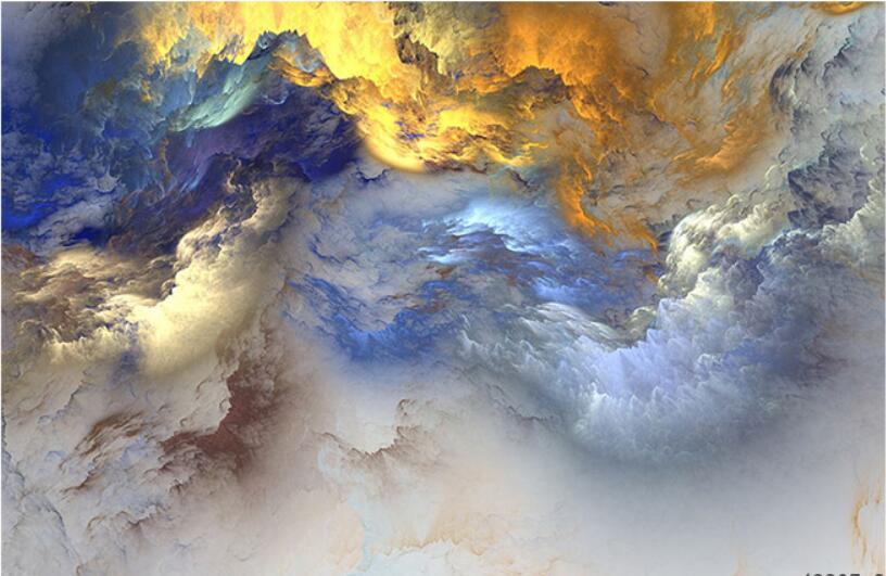 Abstract Swirling Clouds Wallpaper Mural, Custom Sizes Available Wall Murals Maughon's 