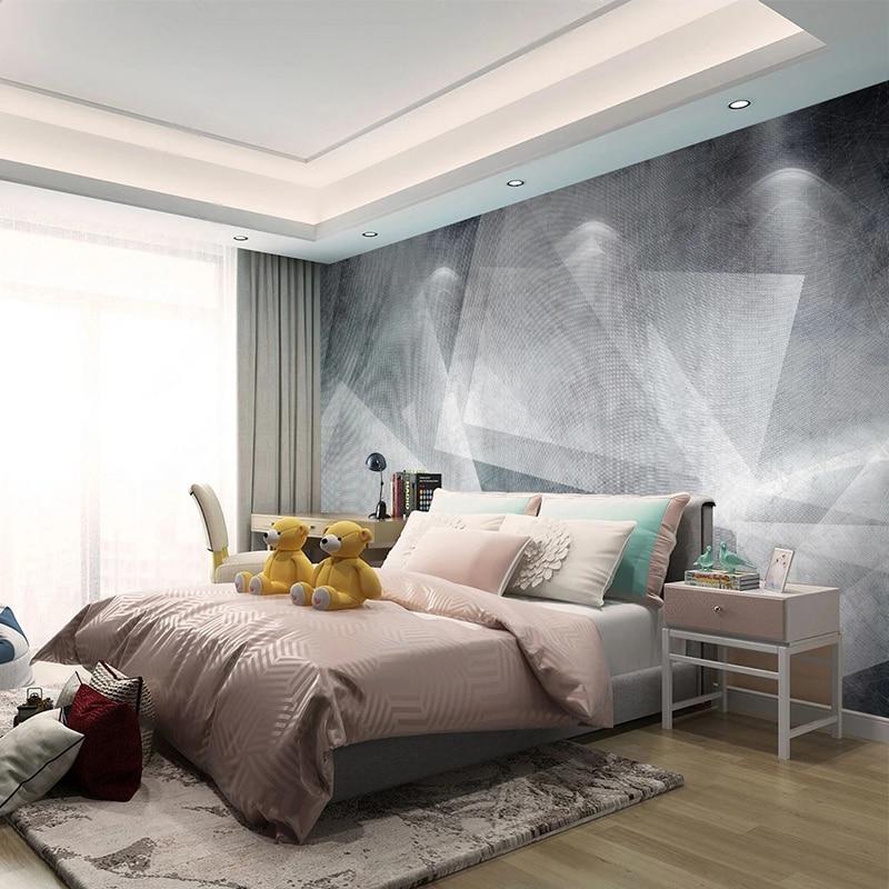 Abstract Triangle Geometric Lines Wallpaper Mural, Custom Sizes Available Maughon's 