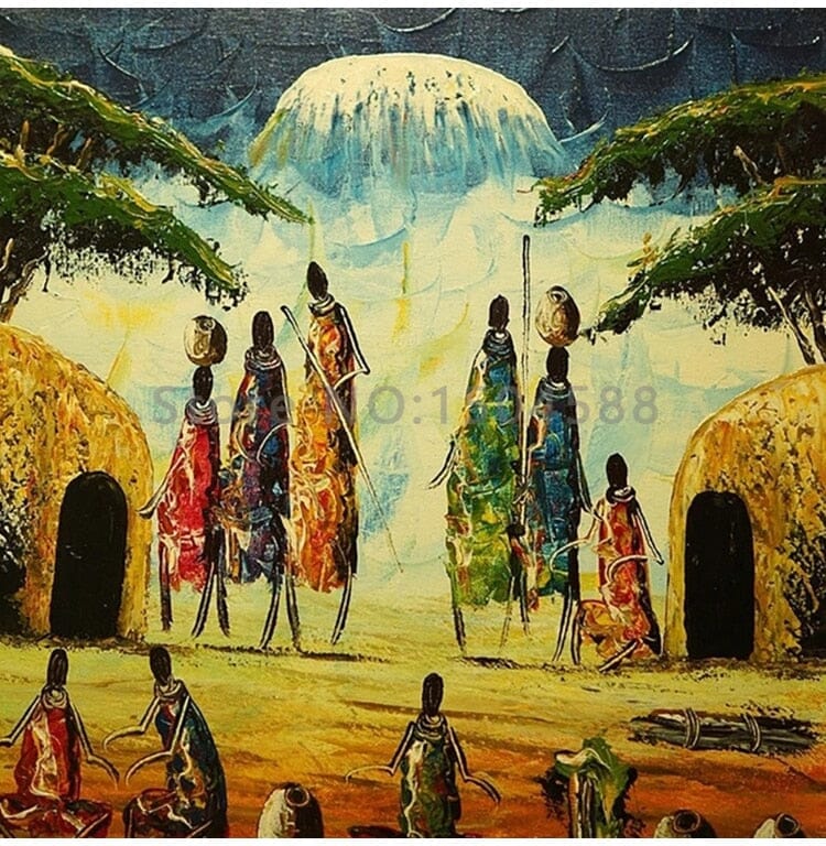 Abstract Tribal Wallpaper Mural, Custom Sizes Available Wall Murals Maughon's 