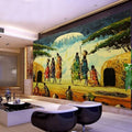 Abstract Tribal Wallpaper Mural, Custom Sizes Available Wall Murals Maughon's Waterproof Canvas 