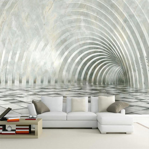 Image of Abstract Tunnel Wallpaper Mural, Custom Sizes Available Household-Wallpaper Maughon's 