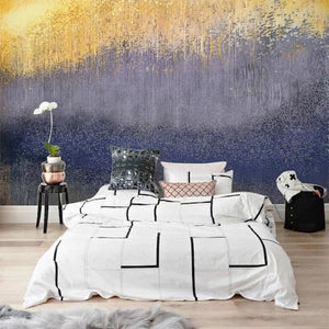 Abstract Yellow and Purple Gradient Wallpaper Mural, Custom Sizes Available