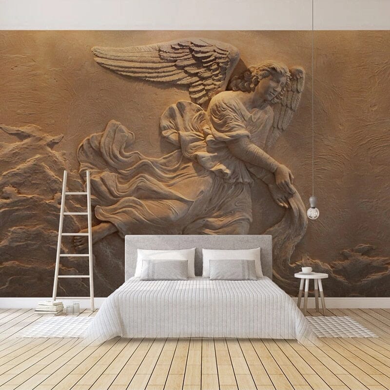 Angel Relifef Wallpaper Mural, Custom Sizes Available Wall Murals Maughon's Waterproof Canvas 