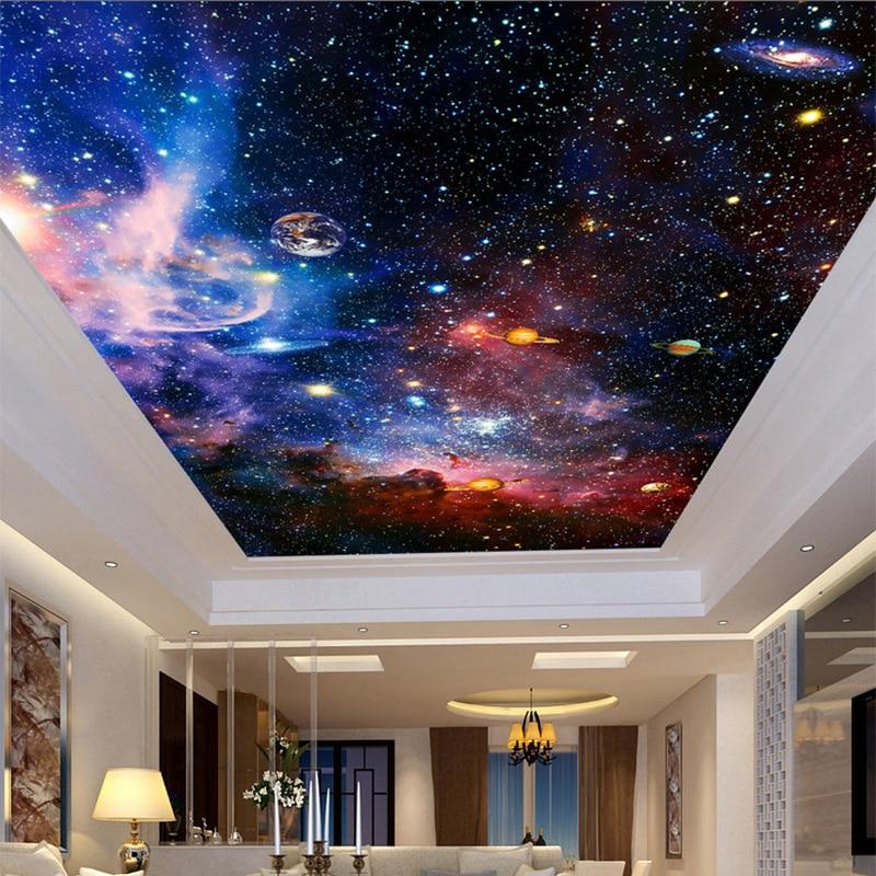 Awesome Galaxy and Planets Ceiling Mural, Custom Size Available Maughon's 