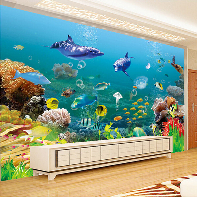 Awesome Underwater Marine Life Mural, Custom – of Maughon\'s Sizes World Wallpaper