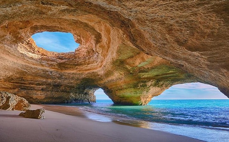 Beach Reef Cave Wallpaper Mural, Custom Sizes Available Household-Wallpaper Maughon's 