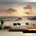 Beach Sunrise, Sunset Wallpaper Mural, Custom Sizes Available Household-Wallpaper Maughon's 