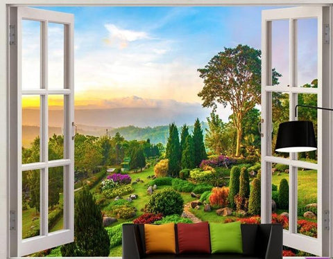 Image of Beautiful Idyllic Landscape Wallpaper Mural, Custom Sizes Available Household-Wallpaper Maughon's 