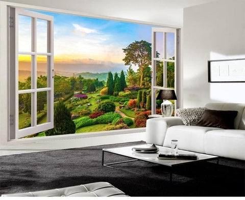 Image of Beautiful Idyllic Landscape Wallpaper Mural, Custom Sizes Available Wall Murals Maughon's 