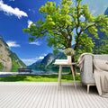 Beautiful River Valley Vista Wallpaper Mural, Customer Sizes Available Wall Murals Maughon's 