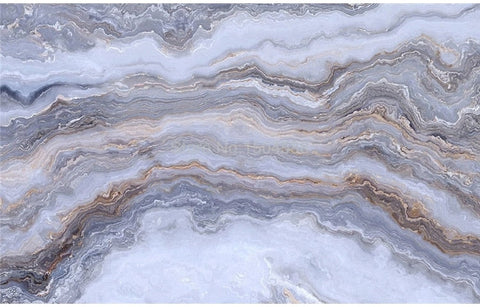 Image of Beautiful Striated Gray/Tan Marble Wallpaper Mural, Custom Sizes Available Wall Murals Maughon's 