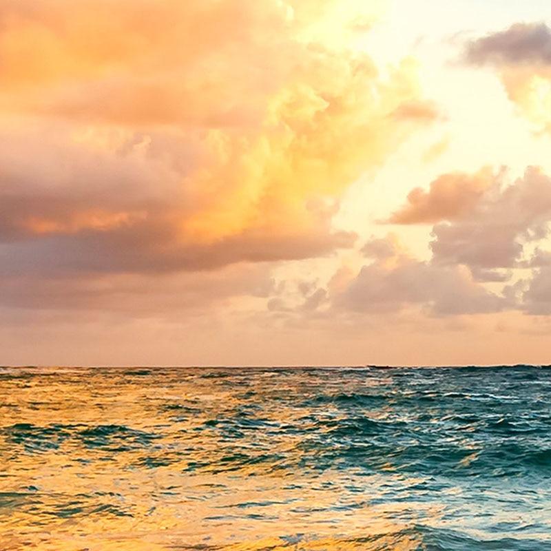 Beautiful Sunset On the Beach Wallpaper Mural, Custom Sizes Available Household-Wallpaper Maughon's 