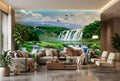Beautiful Waterfalls Wallpaper Mural, Custom Sizes Available Household-Wallpaper Maughon's 