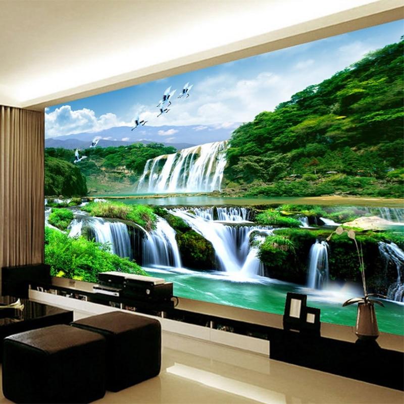 Beautiful Waterfalls Wallpaper Mural, Custom Sizes Available Household-Wallpaper Maughon's 