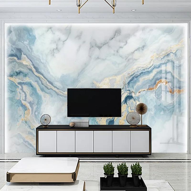Blue Marble Wallpaper Living Room