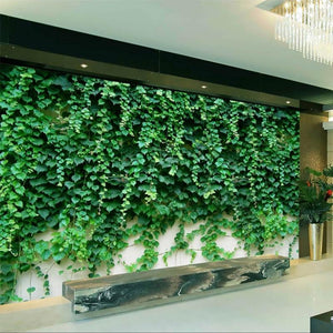 Mural de papel tapiz de planta verde hiedra de Boston, tamaños personalizados disponibles