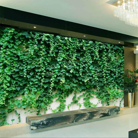 Image of Boston Ivy Green Plant Wallpaper Mural, Custom Sizes Available Household-Wallpaper Maughon's 