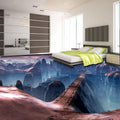 Bridge Over Deep Abyss Self Adhesive Floor Mural, Custom Sizes Available Floor Murals Maughon's 