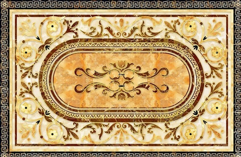 Brown and Tan Marble Floor Mural, Custom Sizes Available Wall Murals Maughon's 