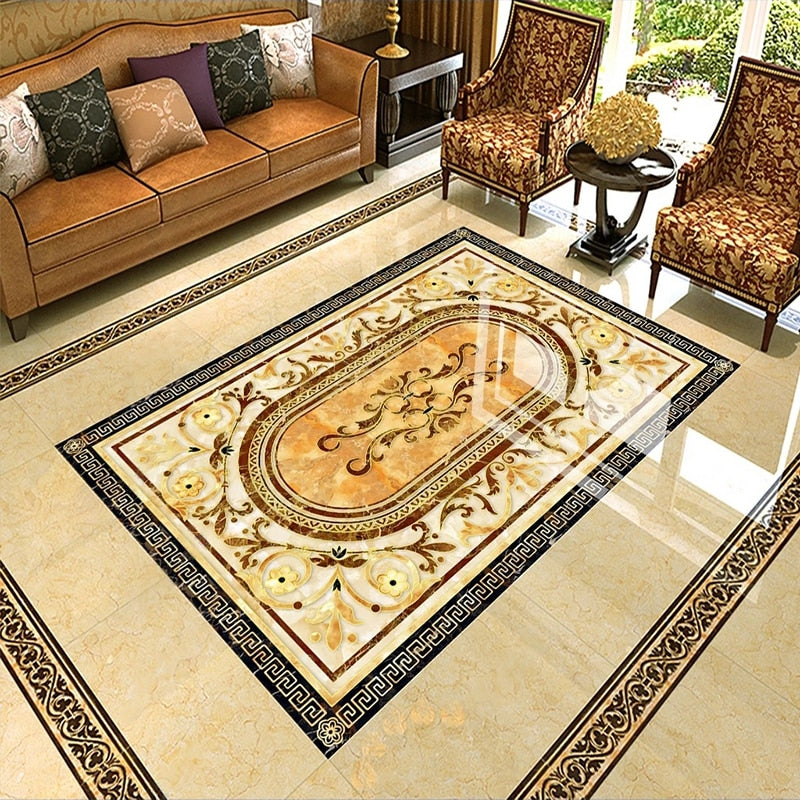 Brown and Tan Marble Floor Mural, Custom Sizes Available Wall Murals Maughon's 