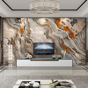 Brown and Tan Marble Wallpaper Mural, Custom Sizes Available Maughon's 