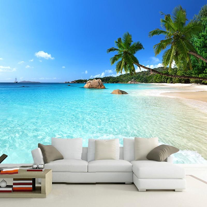 Calm Clear Water Beach Wallpaper Mural, Custom Sizes Available Maughon's 