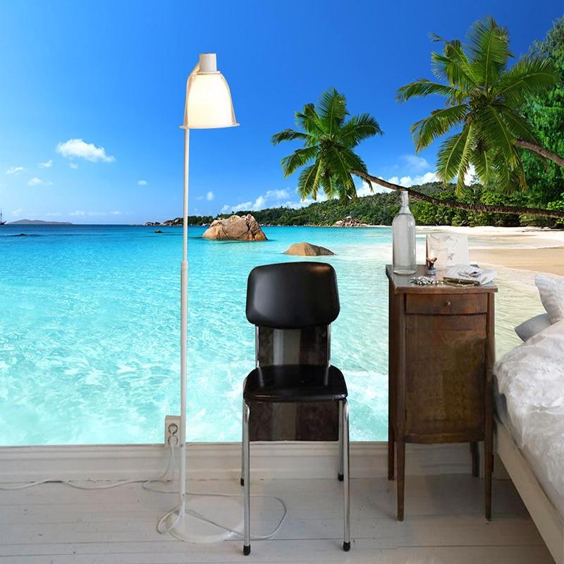Calm Clear Water Beach Wallpaper Mural, Custom Sizes Available Maughon's 