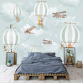 Cartoon Balloon Kid's Wallpaper Mural, Custom Sizes Available Household-Wallpaper Maughon's 