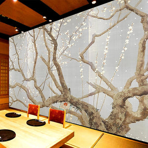 Cherry Blossom On Old Tree Wallpaper Mural, Custom Sizes Available Wall Murals Maughon's Waterproof Canvas 