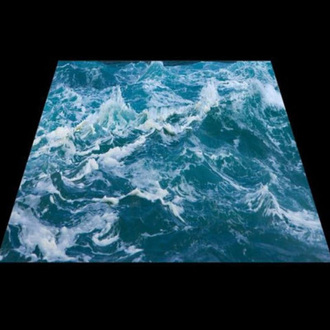 Choppy Ocean Self Adhesive Floor Mural, Custom Sizes Available Household-Wallpaper-Floor Maughon's 