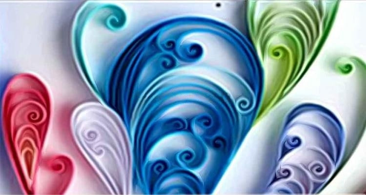 Multi-Color Abstract Swirls Wallpaper Mural, Custom Sizes Available