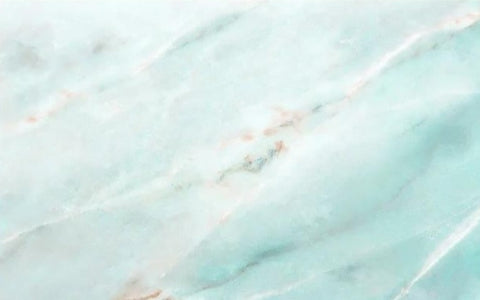 Image of Cyan Marble With Veins Wallpaper Mural, Custom Sizes Available Wall Murals Maughon's 