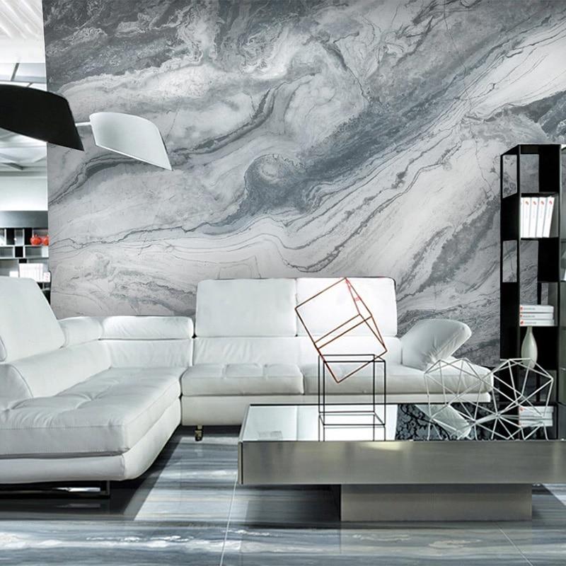 Dark Gray Marble Wallpaper Mural, Custom Sizes Available Household-Wallpaper Maughon's 