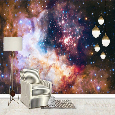Image of Dazzling Starry Sky Fantasy Universe Wallpaper Mural, Custom Sizes Available Wall Murals Maughon's 
