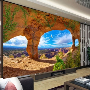 Desert Erosion Land Bridges Wallpaper Mural, Custom Sizes Available