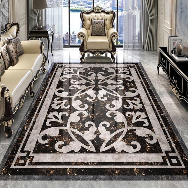 Elegant Marble Rug Self Adhesive Floor Mural, Custom Sizes Available Household-Wallpaper-Floor Maughon's 