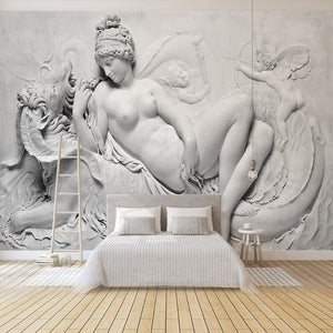 Europa On the Bull Sculpture Relief Wallpaper Mural, Custom Sizes Available Wall Murals Maughon's Waterproof Canvas 
