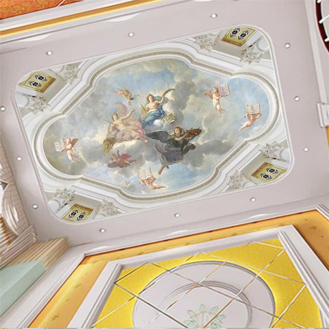 Image of European Classical Painting Ceiling Mural, Custom Sizes Available Ceiling Murals Maughon's 
