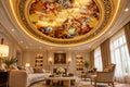 European Classical Religious Oil Painting Ceiling Mural, Custom Sizes Available Ceiling Murals Maughon's 