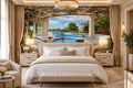 European Style Garden Swimming Pool Wallpaper Mural, Custom Sizes Available Wall Murals Maughon's 