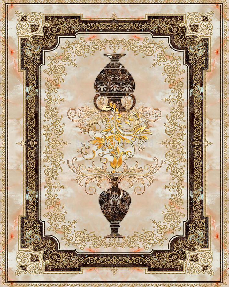 European Style Marble-look Floor and Vase Vinyl PVC Floor Mural, Self Adhesive,Custom Sizes Available Household-Wallpaper-Floor Maughon's 